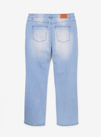 Jeans de tiro alto con parches de Nightmare Before Christmas
