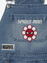 Jardinera corta bordada de Spider-Man para mujer