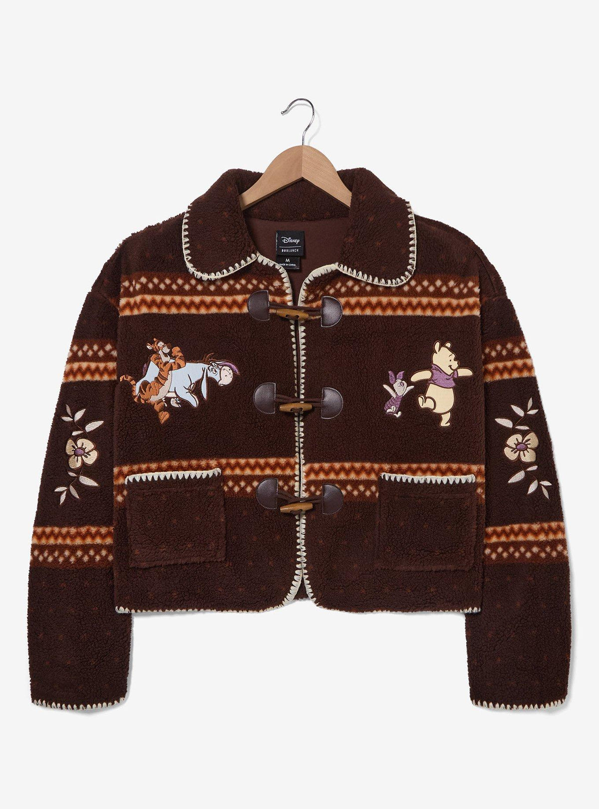 Chaqueta sherpa corta de Winnie the Pooh para mujer