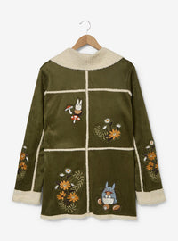 Chaqueta sherpa floral de Mi vecino Totoro