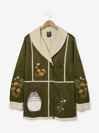 Chaqueta Sherpa Floral de Totoro | Studio Ghibli