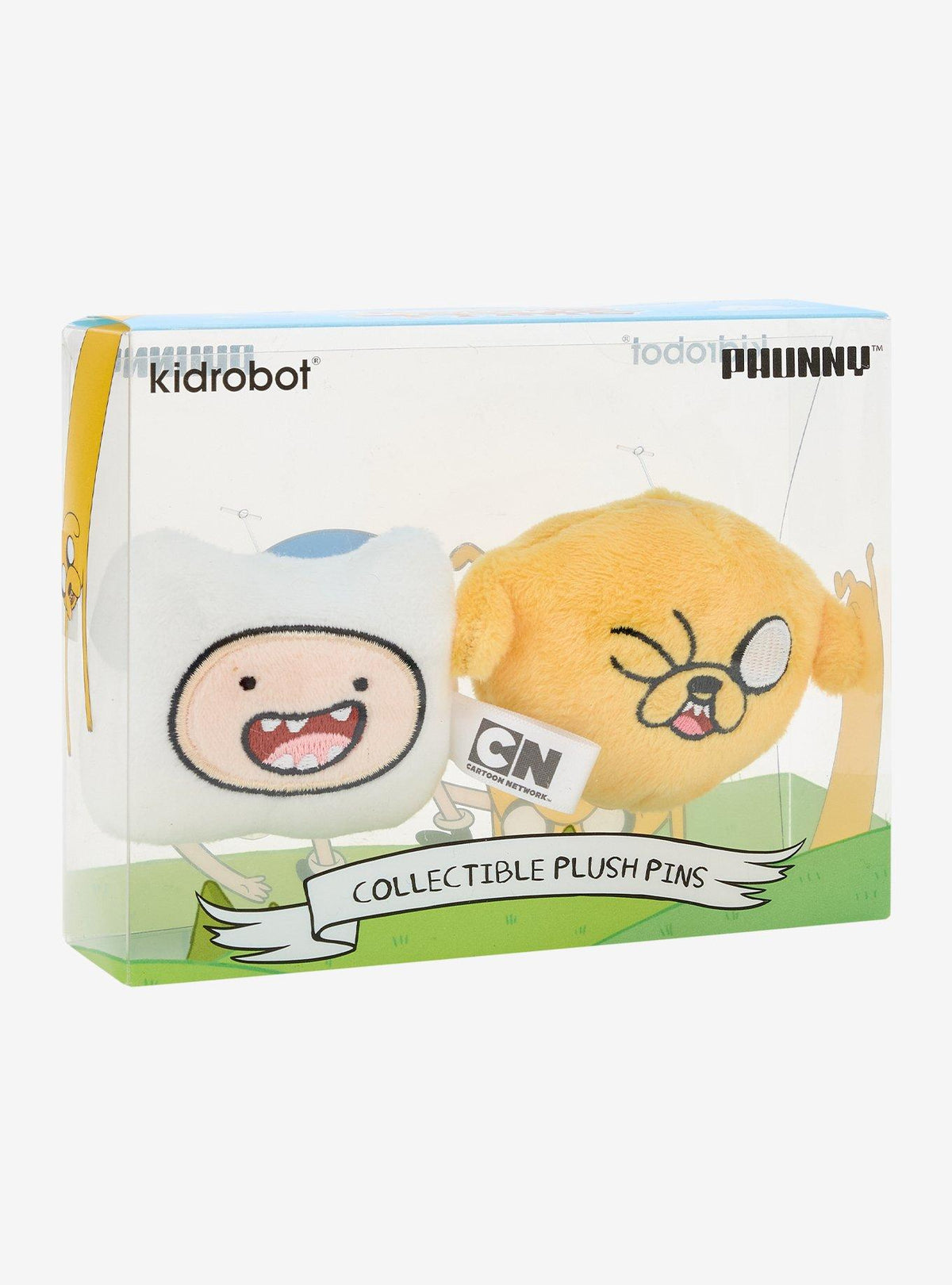 Set de 2 pines de felpa Finn y Jake | Adventure Time