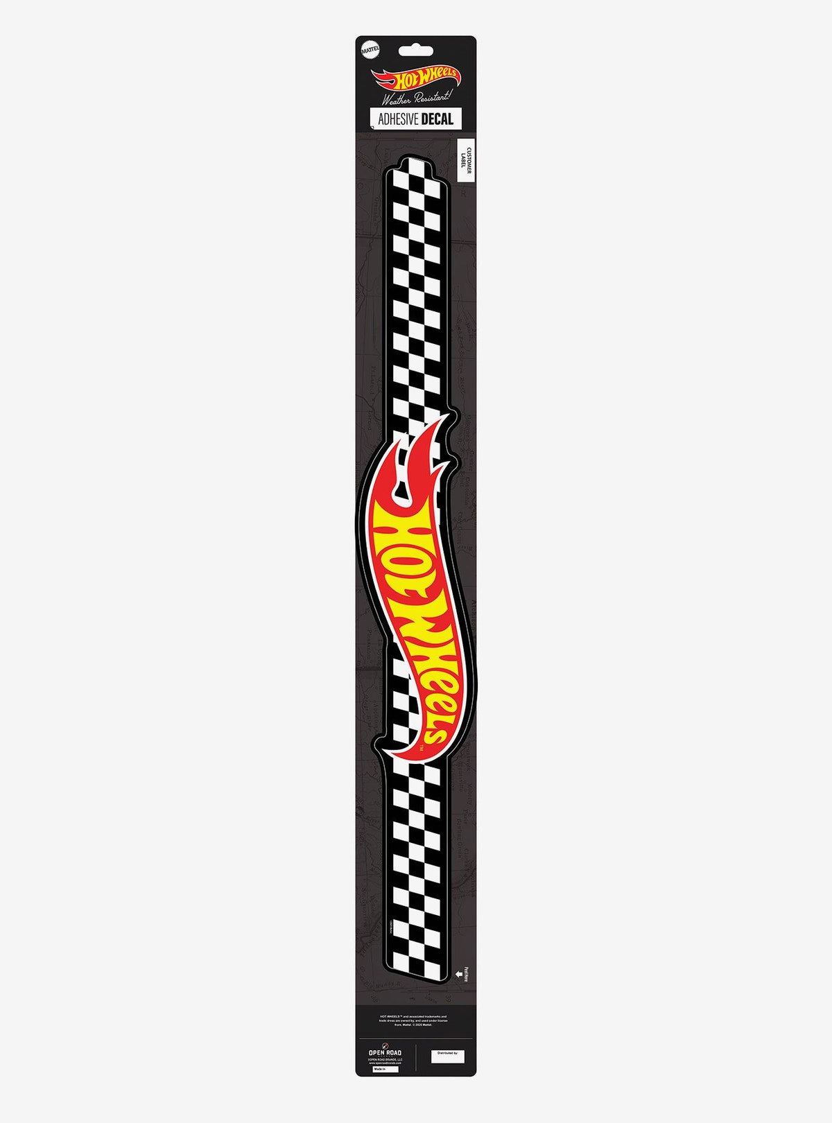 Sticker con logo a cuadros Hot Wheels