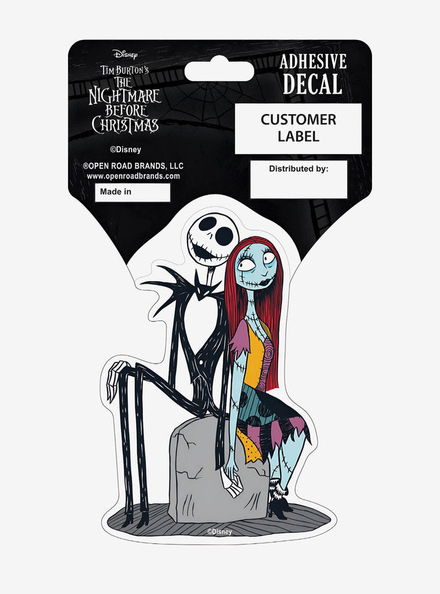 Calcomanía Jack y Sally de The Nightmare Before Christmas