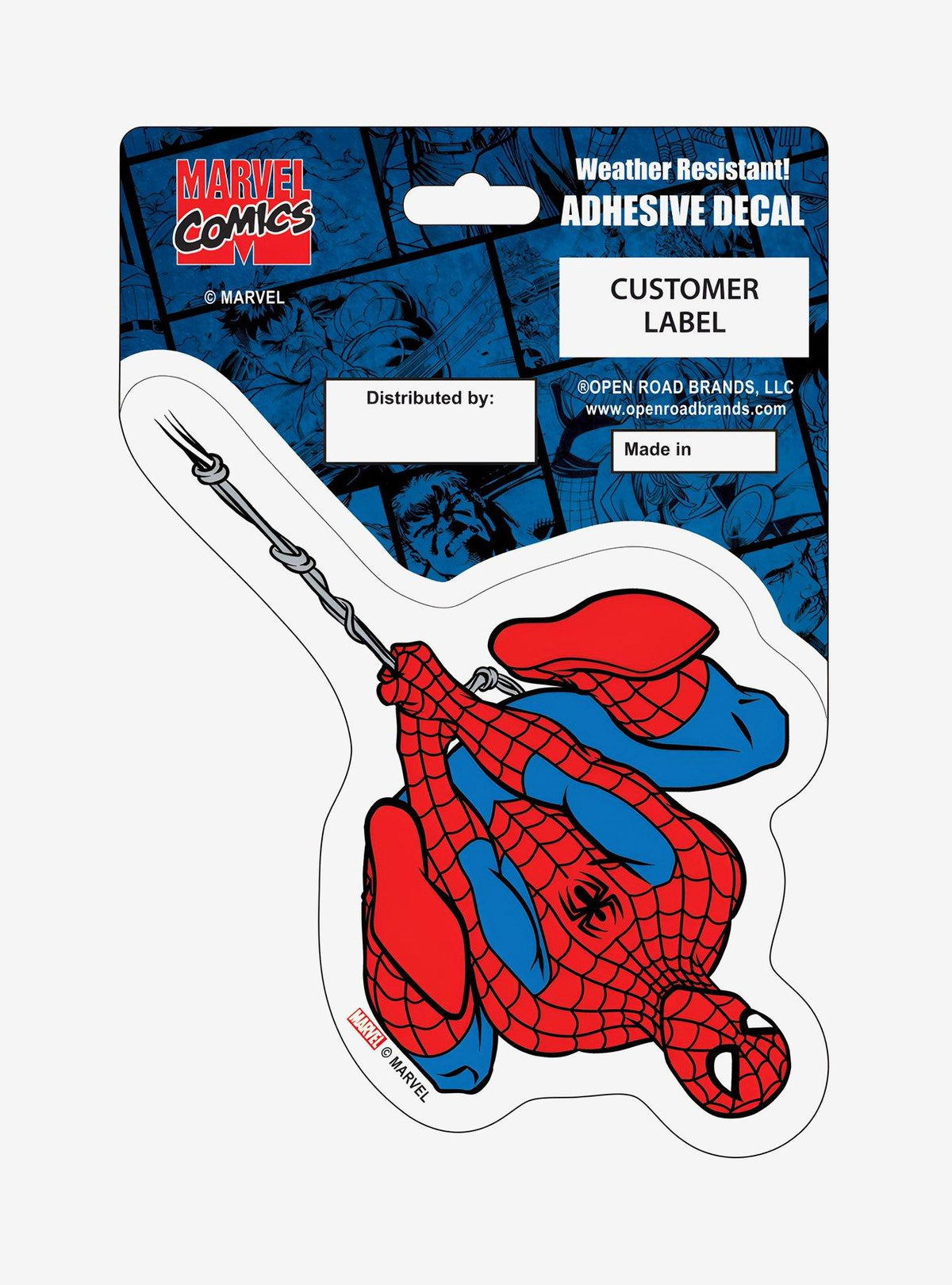 Calcomanía colgante de Spider-Man