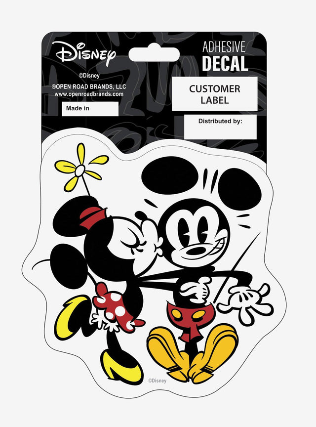 Calcomanía Mickey Mouse y Minnie Mouse