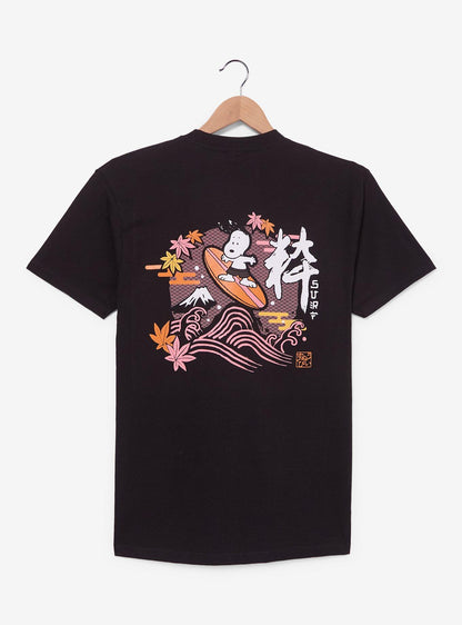 Polera Peanuts Snoopy Surfeando