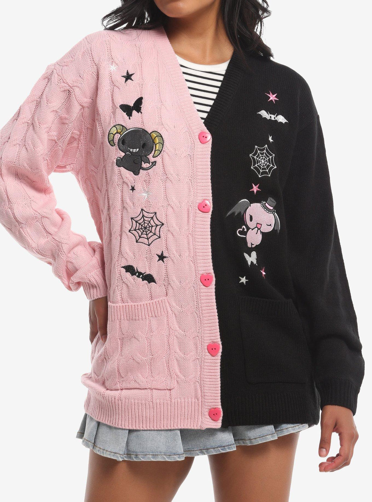 Chaleco tejido Lloromannic con diseño dividido
