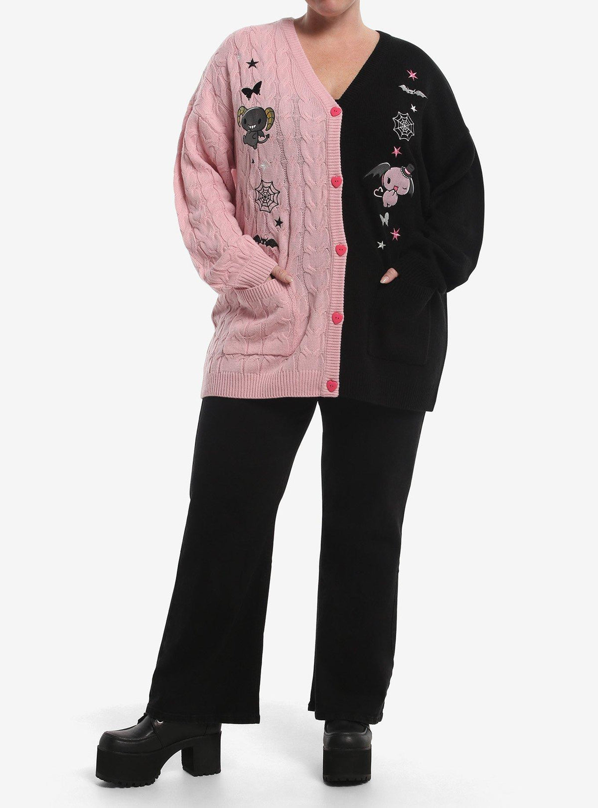Chaleco tejido trenzado Lloromannic para niñas, talla plus