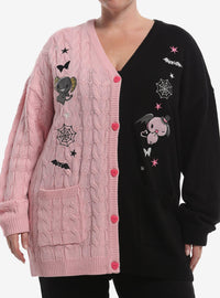 Chaleco tejido trenzado Lloromannic para niñas, talla plus