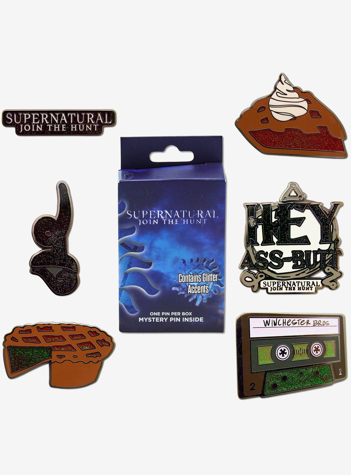Caja sorpresa de pin esmaltado Supernatural