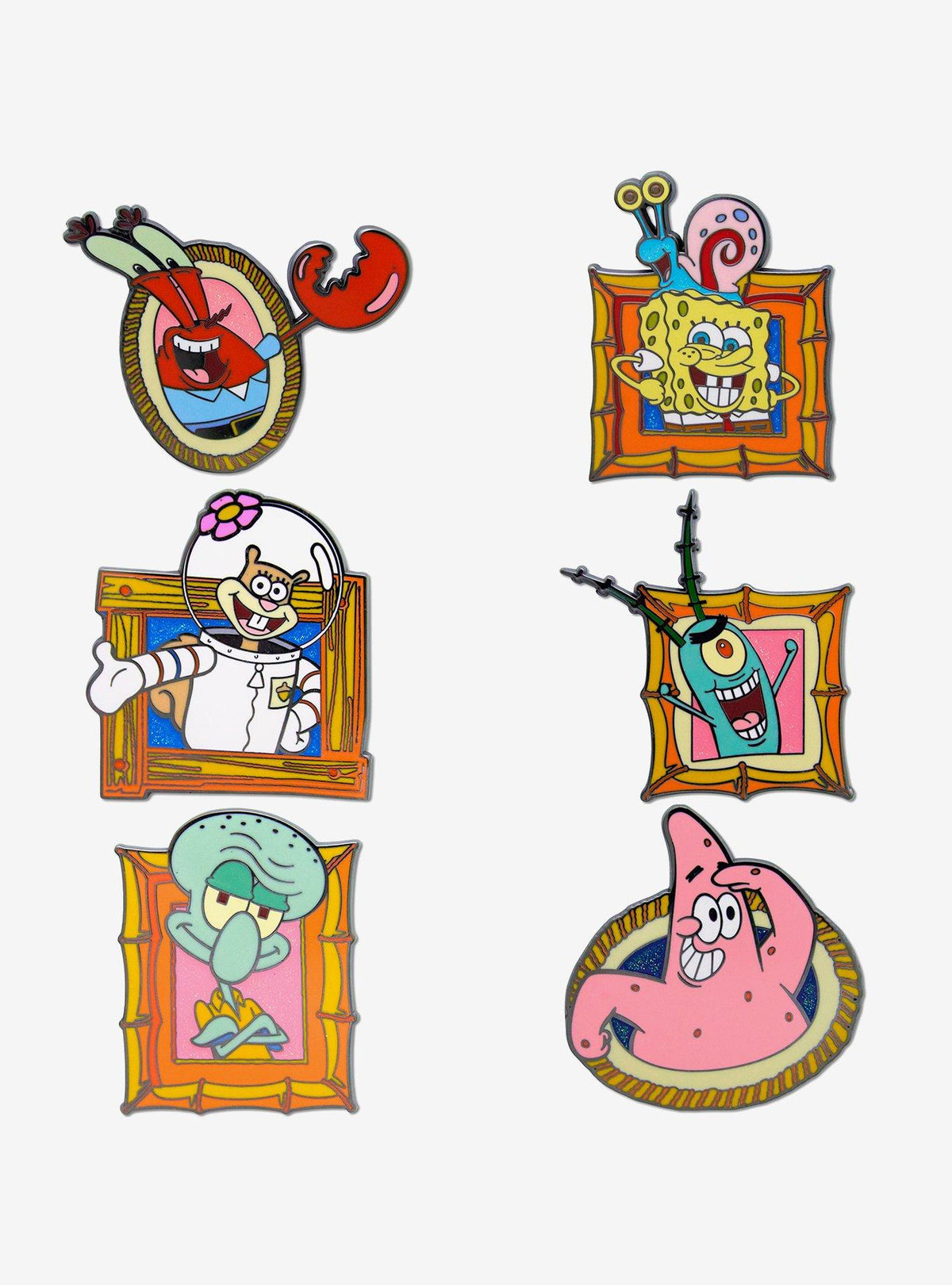 Pin sorpresa de Bob Esponja: retratos de personajes