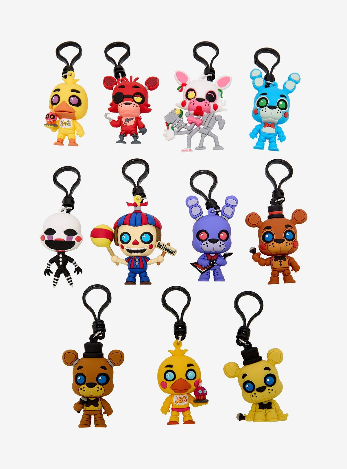 Clip sorpresa para bolso Five Nights at Freddy's Serie 1