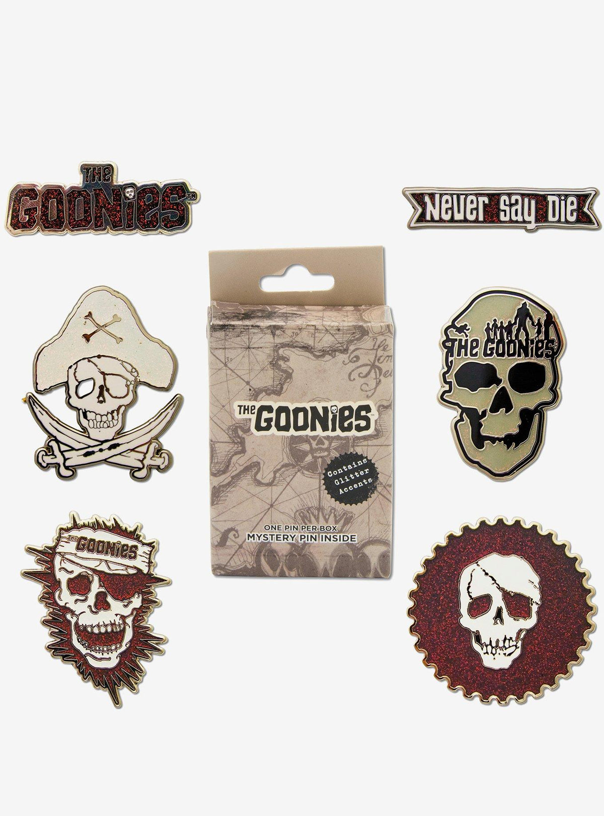 Set de 2 pines sorpresa esmaltados de The Goonies