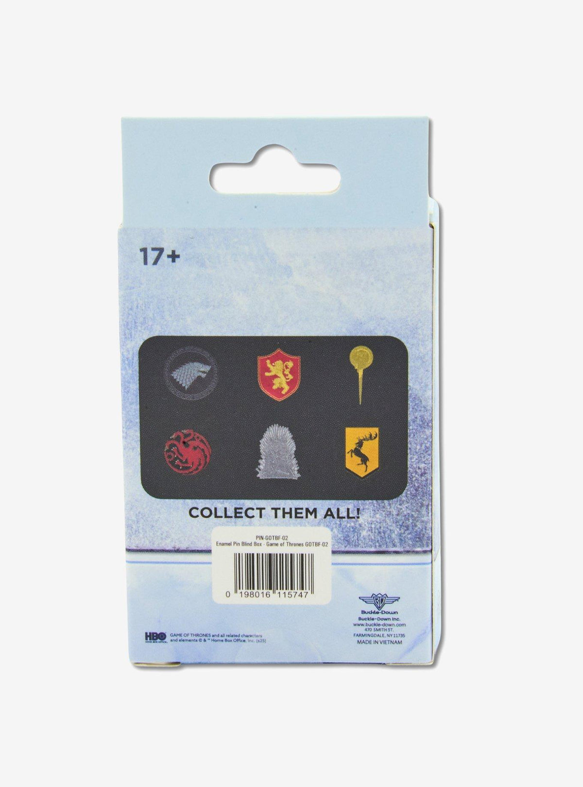 Caja sorpresa de pin esmaltado Game of Thrones, serie 2