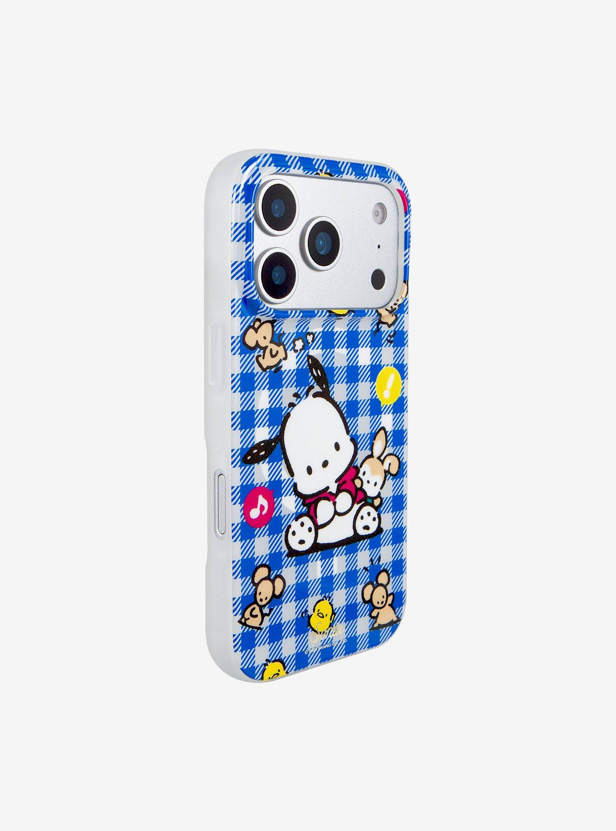 Funda Pochacco a cuadros para iPhone 17 Pro