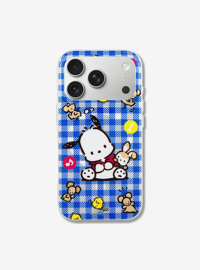 Funda Pochacco a cuadros para iPhone 17 Pro
