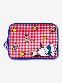 Funda para notebook Pochacco a cuadros vichy