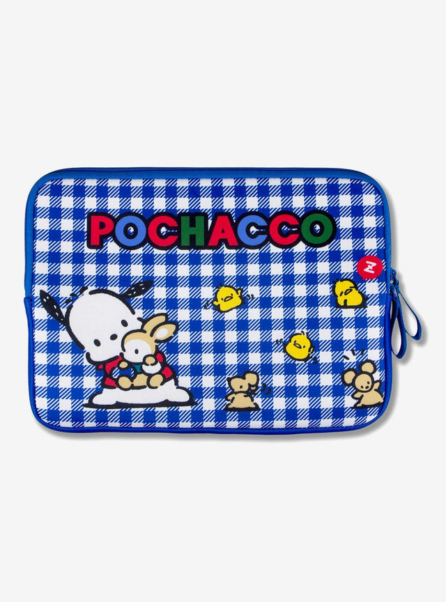Funda para notebook Pochacco a cuadros vichy