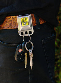 Llavero Bumblebee con hebilla de cinturón de seguridad