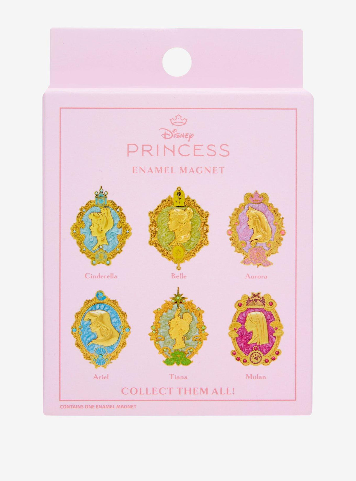 Imán esmaltado de princesas Disney en caja sorpresa