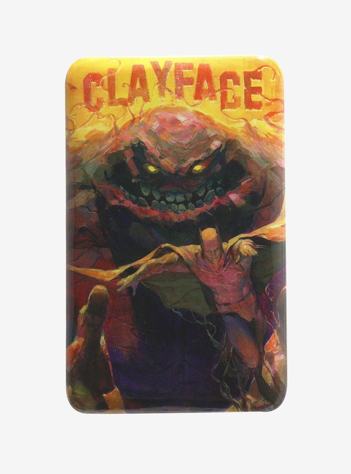 Pin rectangular de Batman y Clayface
