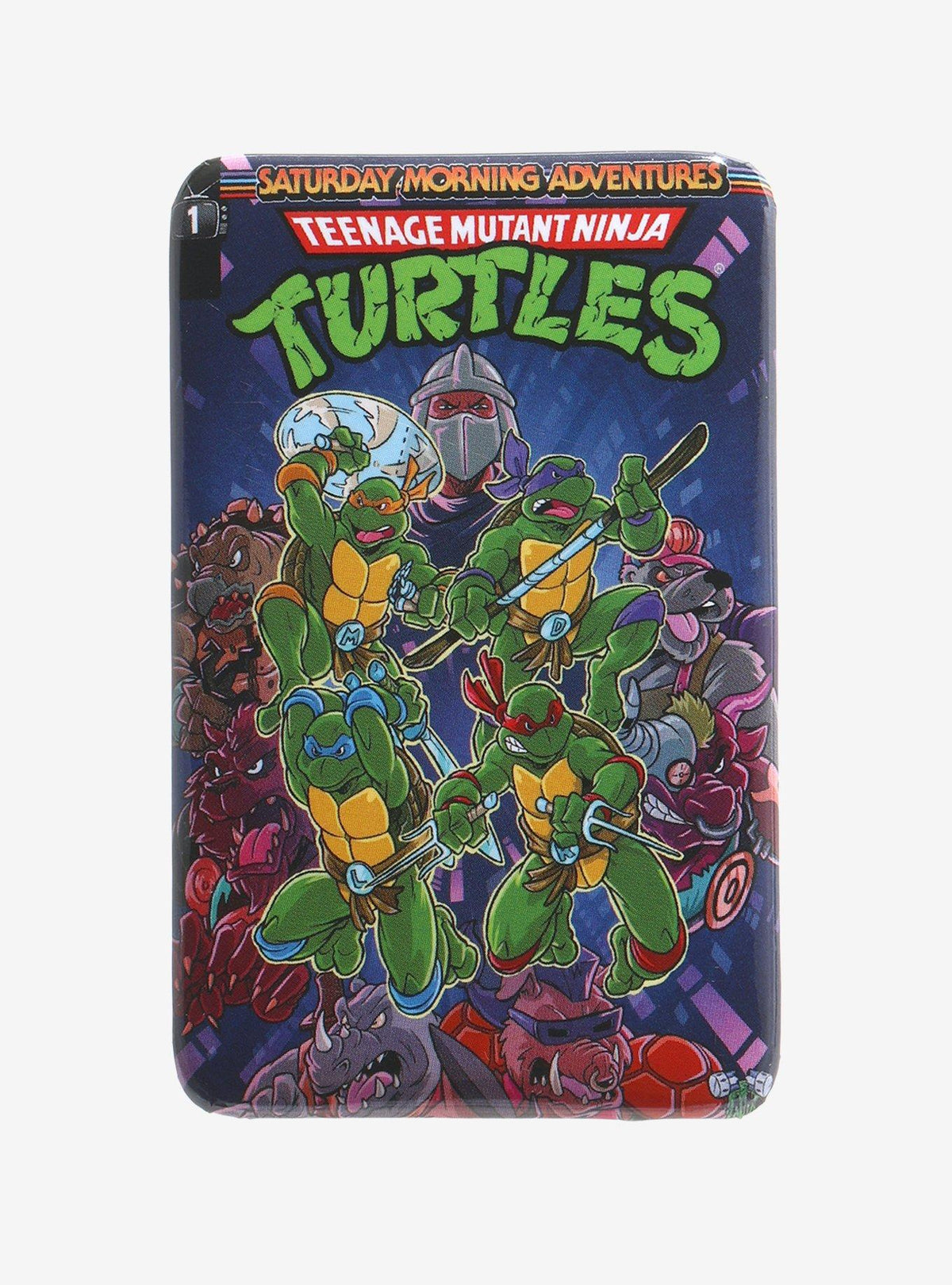 Pin rectangular grupal de las Tortugas Ninja