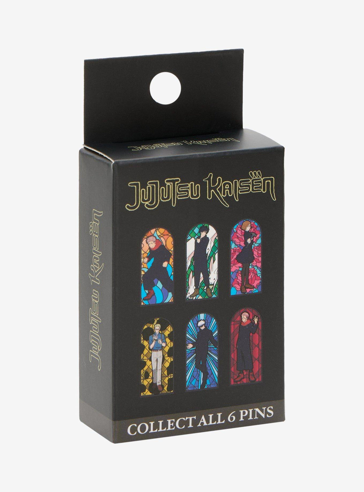 Pin esmaltado Jujutsu Kaisen de vitral, caja sorpresa