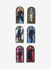 Pin esmaltado Jujutsu Kaisen de vitral, caja sorpresa