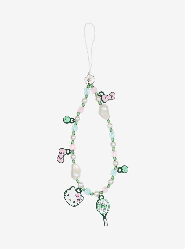 Colgante para celular Hello Kitty de cuentas de tenis