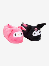 Pantuflas de peluche Kuromi y My Melody con orejas móviles
