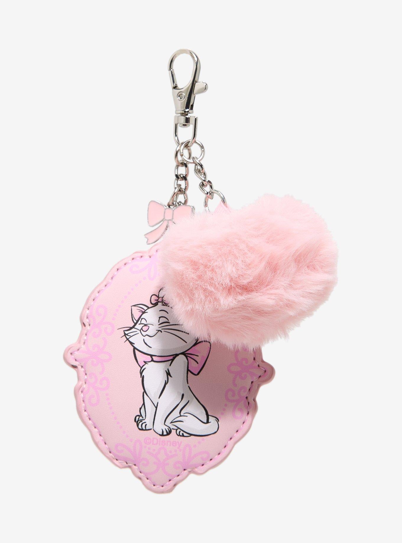 Llavero pom pom con espejo de Marie The Aristocats