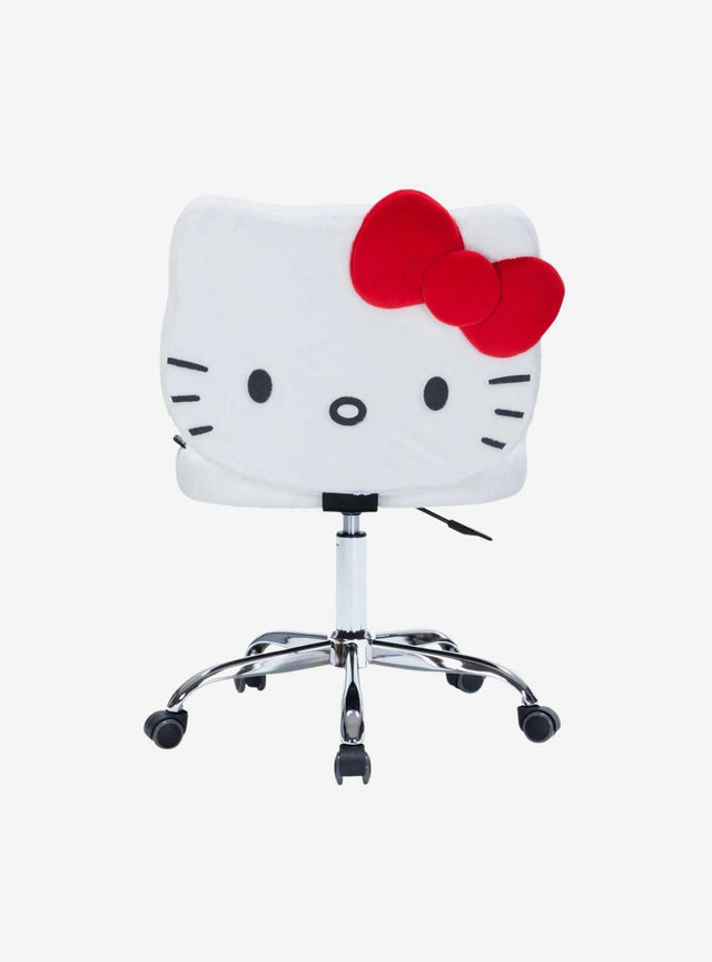 Hello Kitty: Silla Giratoria de Tocador con Pelo Teddy