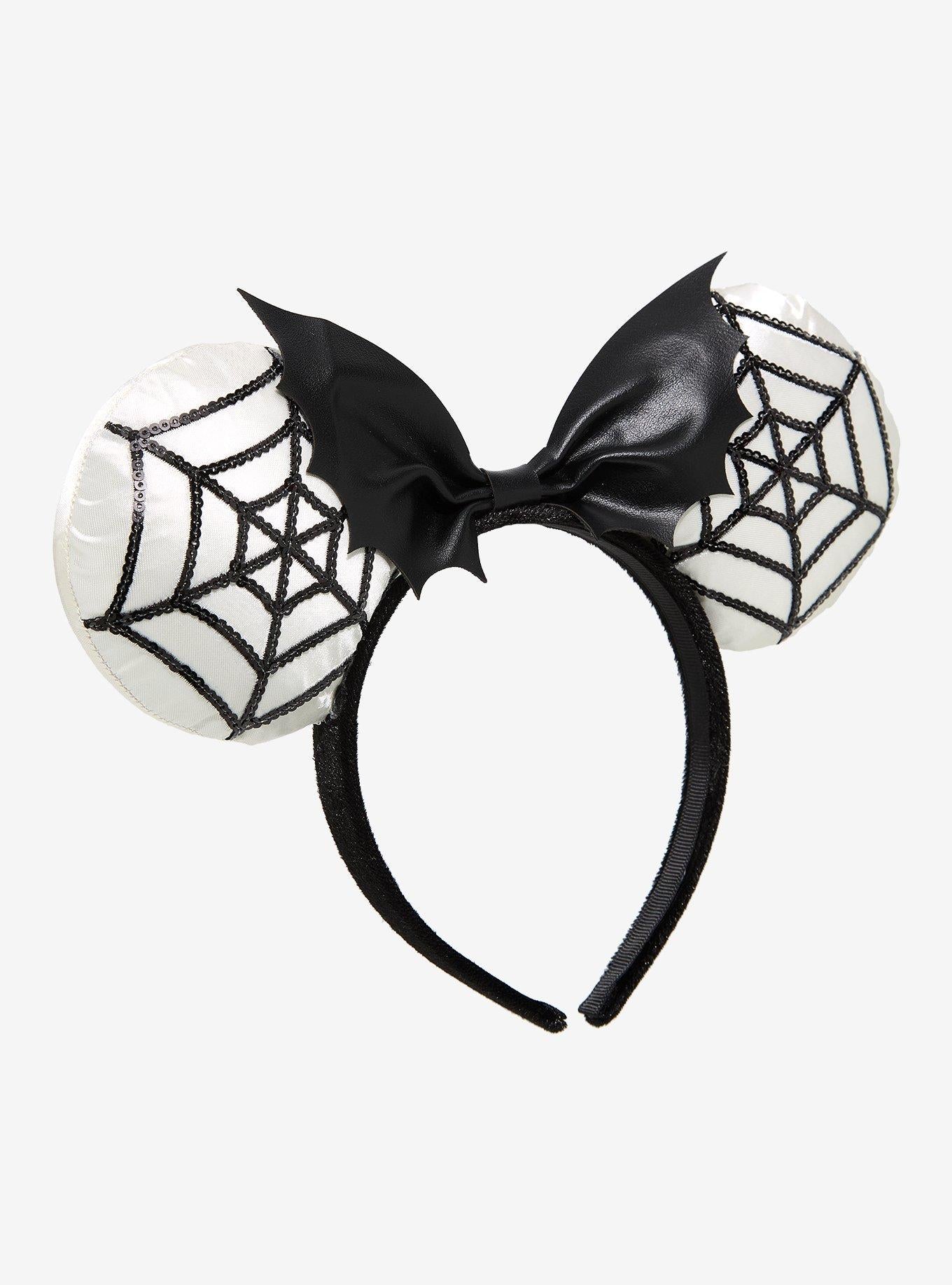 Orejas con lentejuelas y telarañas de Minnie Mouse
