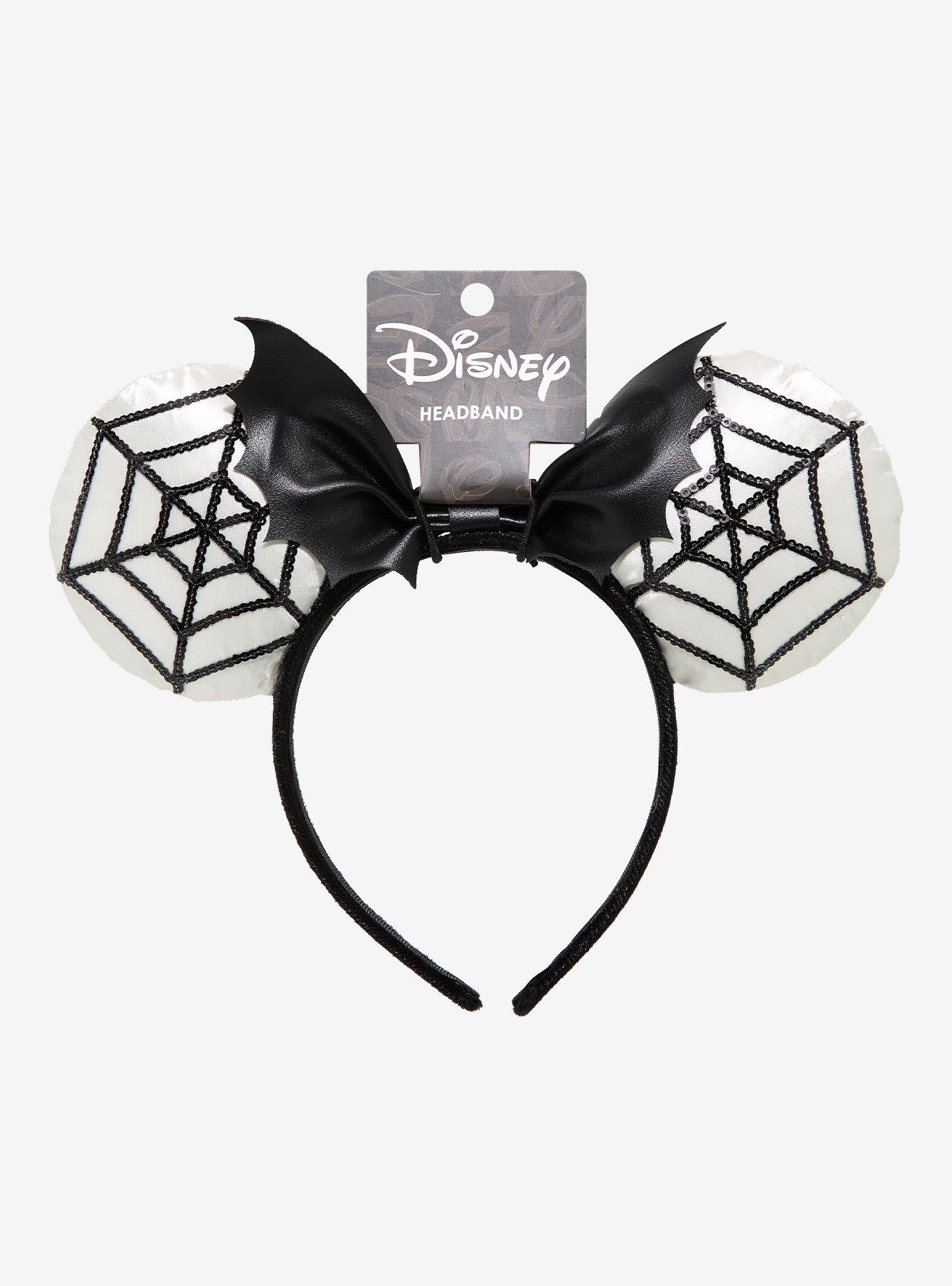 Orejas con lentejuelas y telarañas de Minnie Mouse