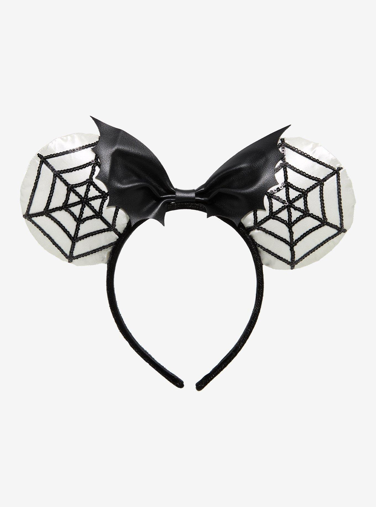 Orejas con lentejuelas y telarañas de Minnie Mouse