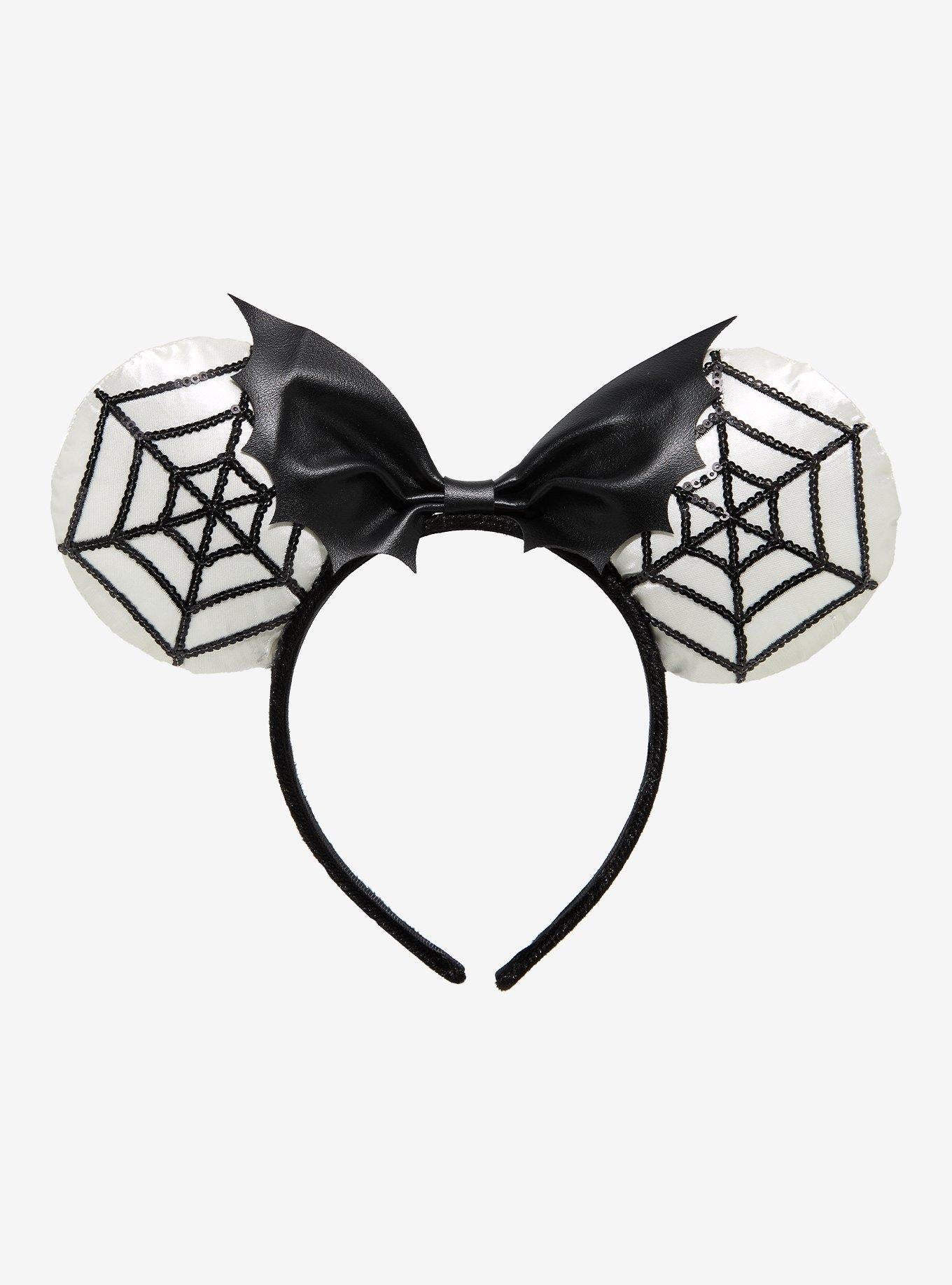 Orejas con lentejuelas y telarañas de Minnie Mouse