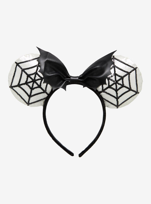 Orejas con lentejuelas y telarañas de Minnie Mouse