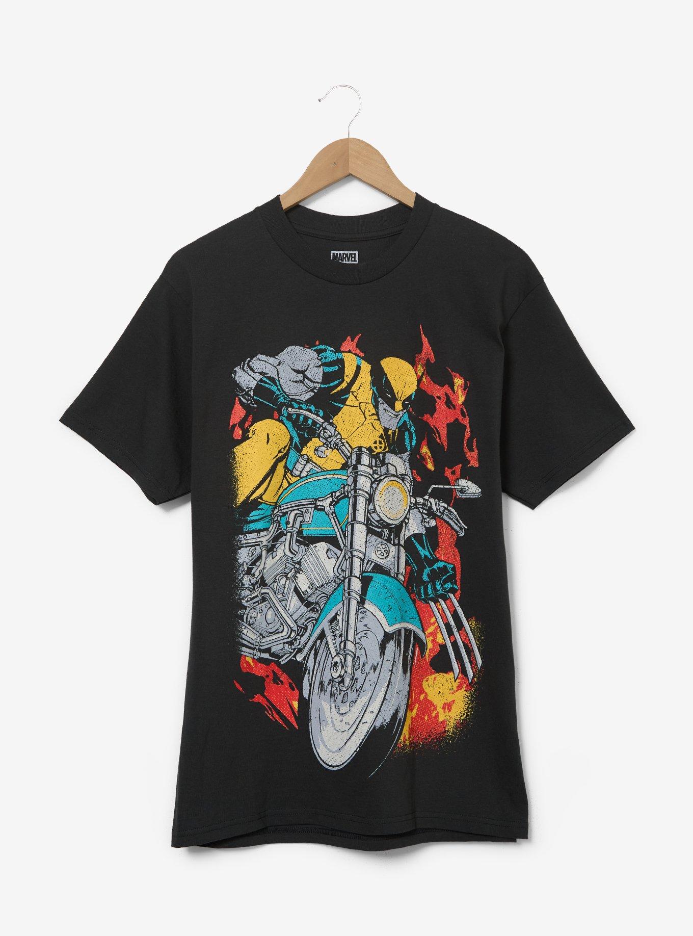 Polera de Wolverine en motocicleta - X-Men