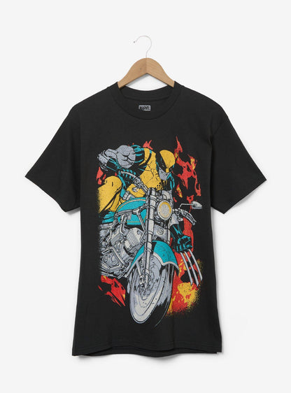 Polera de Wolverine en motocicleta - X-Men