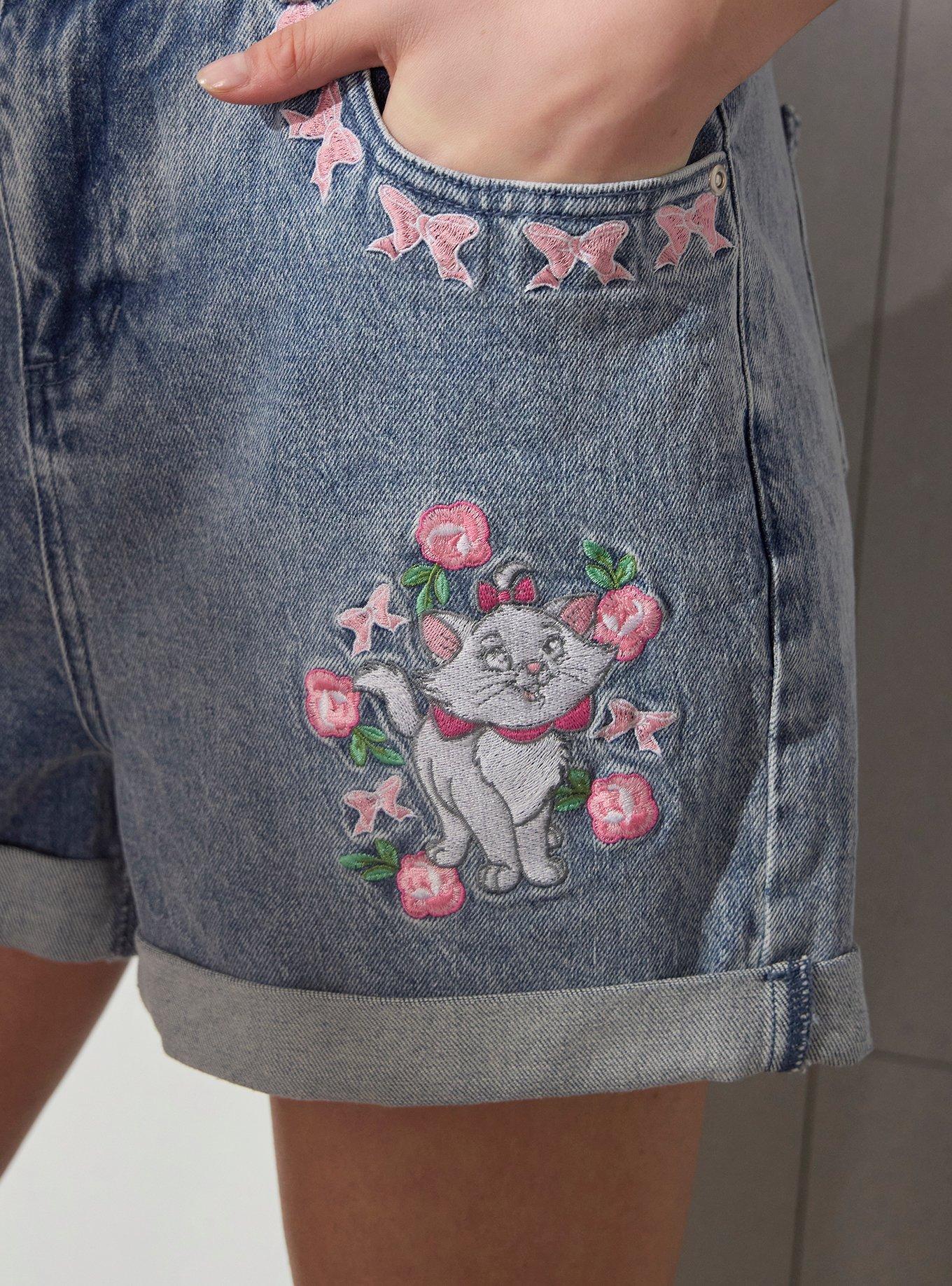 Short de tiro alto Marie floral de The Aristocats