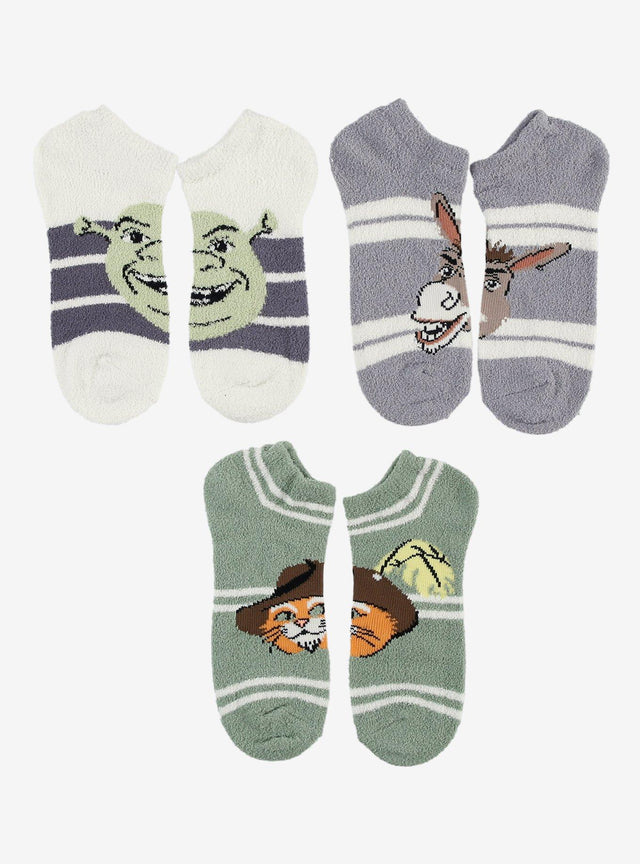 Calcetines invisibles afelpados de Shrek, 3 pares