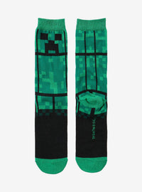 Calcetines Minecraft Creeper de media caña