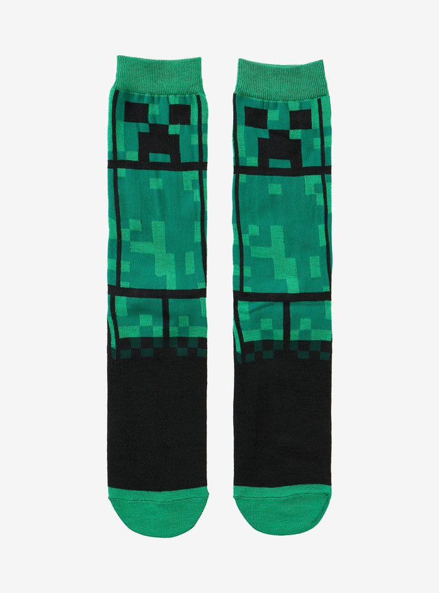 Calcetines Minecraft Creeper de media caña