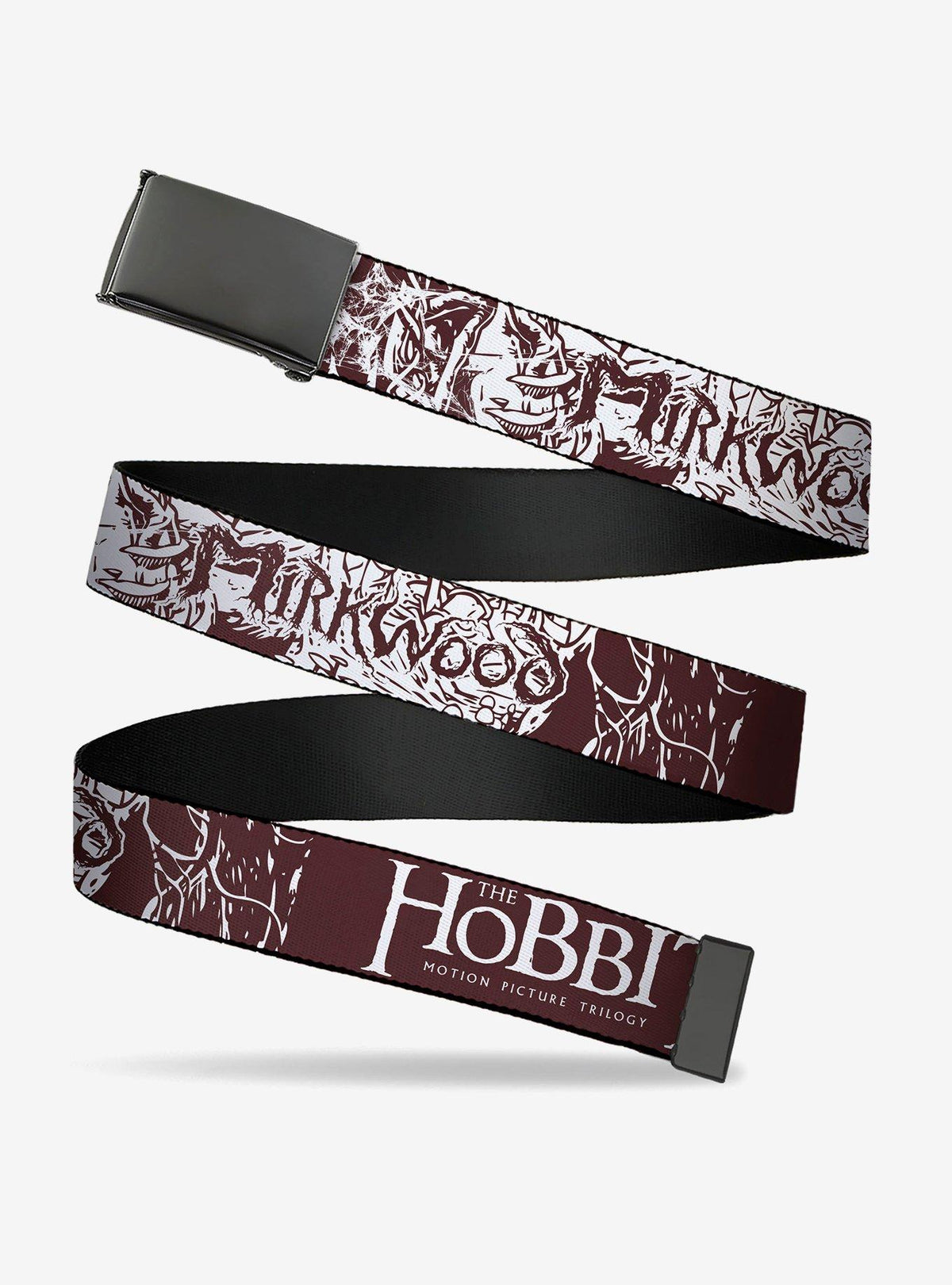 Cinturón café The Hobbit Trilogy con hebilla de pinza