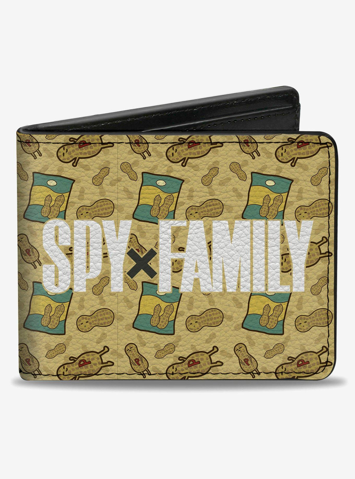Billetera plegable Spy x Family con diseño de maníes