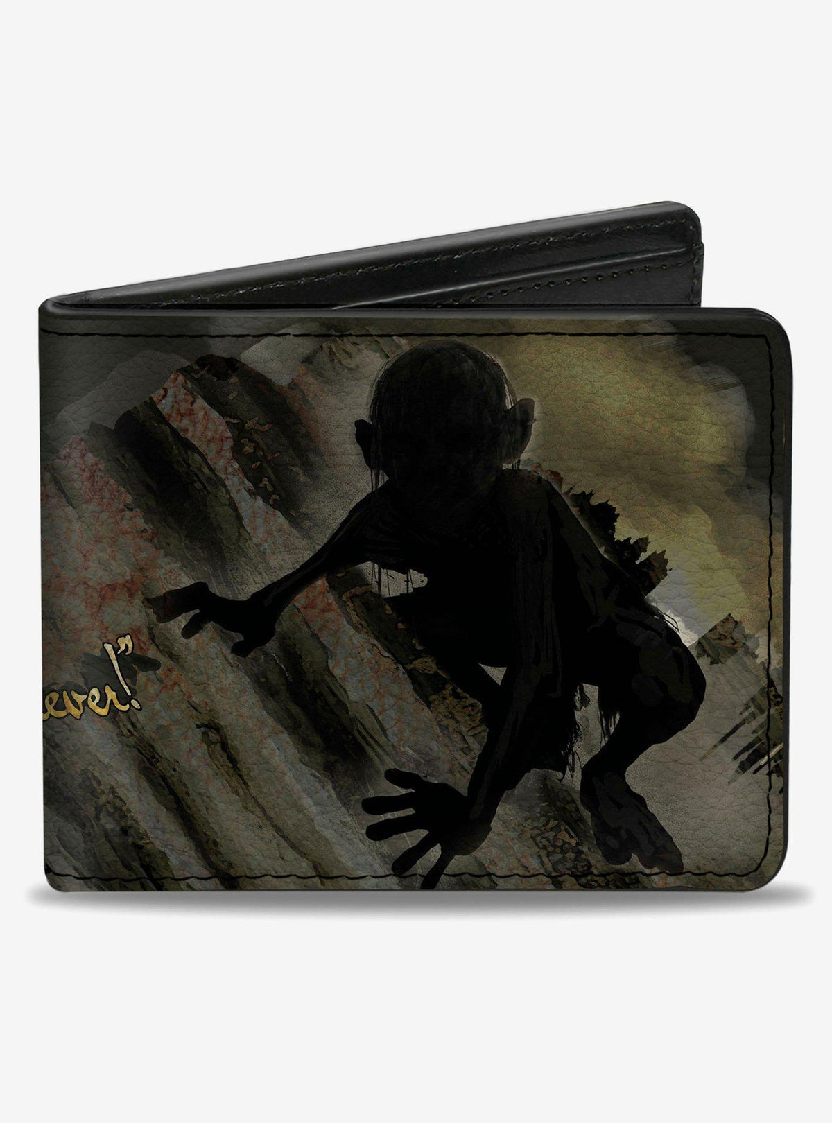 Billetera bifold de El Hobbit con frase de Gollum