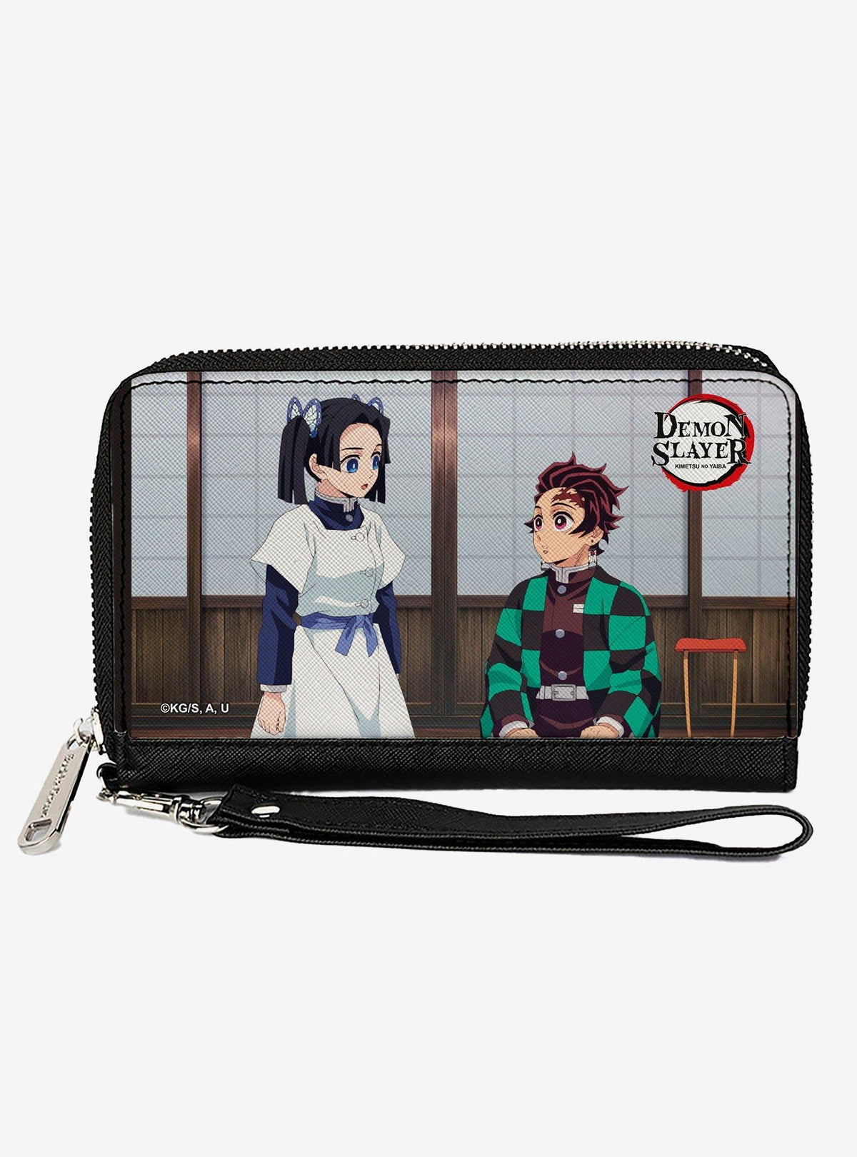 Billetera Demon Slayer con Aoi Kanzaki y Tanjiro Kamado