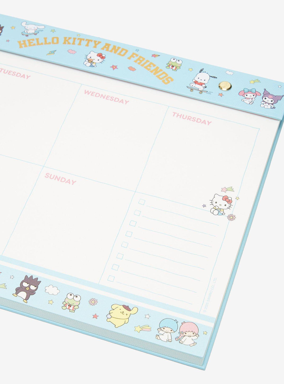 Planificador semanal de escritorio Sanrio Hello Kitty y amigos