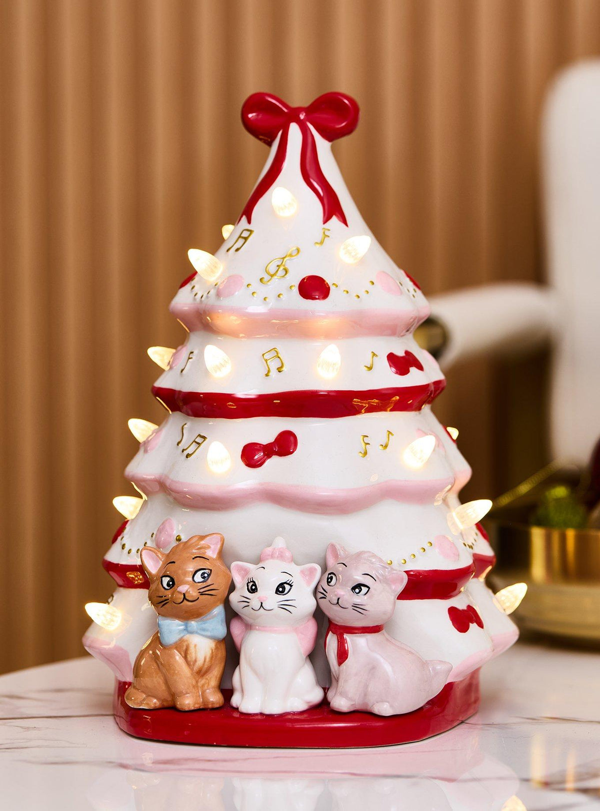 Árbol decorativo con luz de The Aristocats